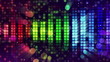 colorful sound level meter equalizer loop