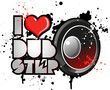 Vector: I love dubstep I love dubstep
