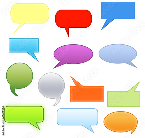 Illustration: speech bubbles speech bubbles