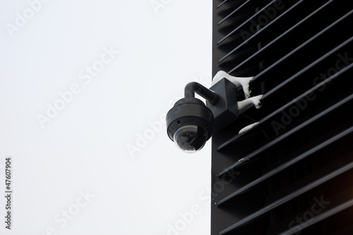 Photo: High tech overhead security camera High tech overhead security camera