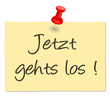 Zettel - jetzt gehts los