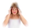 Woman with headache