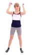 Young woman stretching