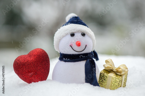 Photo: Snowman outdoor Snowman outdoor