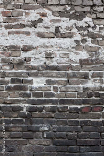 Photo: old brick wall background old brick wall background