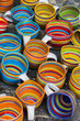 Ceramic mugs at market.