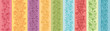 Set Of Nine colorful Flowers Vertical Seamless Patterns