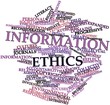 Word cloud for Information ethics