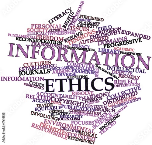 Illustration: Word cloud for Information ethics Word cloud for Information ethics
