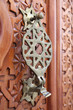 Antique door knocker in Cordoba, Andalusia Spain
