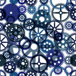 Abstract seamless clockwork background, vector Eps8 illustration