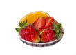 dessert of strawberries and oranges