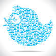 group of people make a bird