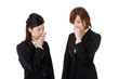 Two young business people