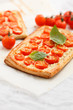 Quiche with tomato and ricotta