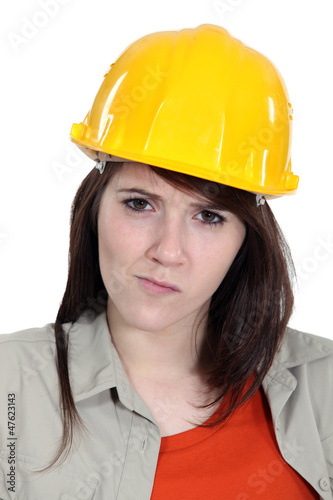 Photo: Confused construction worker Confused construction worker