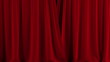 Red curtain.