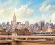 NEW YORK CITY - MARCH 12: The Empire State Building and Chrysler