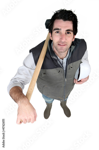 Photo: Man with a sledgehammer Man with a sledgehammer