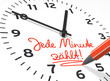 Illustration: Jede Minute zählt! Jede Minute zählt!