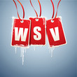 WSV Etiketten mit Eiszapfen