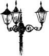antique street lamp