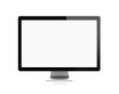 Blank computer monitor with clipping path for the screen