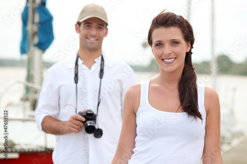 Photo: Couple on holiday together Couple on holiday together