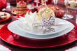 Place setting Christmas with paper star