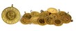 Gold coins. ( Turkish gold coins ).
