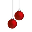 Weihnachtskugeln, rot