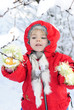 the little girl in the snow
