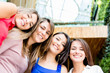 Happy group of women