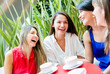 Girls having a coffee