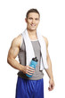 Muscular young man in sports outfit