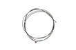 Brand new guitar string, isolated on white.