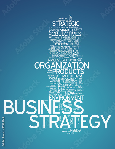 Illustration: Word Cloud "Business Strategy" Word Cloud "Business Strategy"