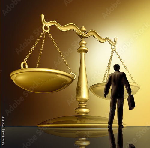 Illustration: Lawyer And The Law Lawyer And The Law