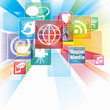 Vektor: Abstract Background for Social Networking Abstract Background for Social Networking