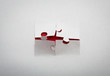 Paper cut of  Puzzle background with copy space for text or desi
