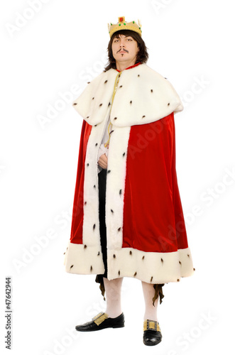 Photo: Young man in the royal costume Young man in the royal costume