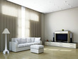 Livingroom with furniture and a TV