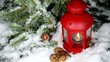 Laterne im Schnee