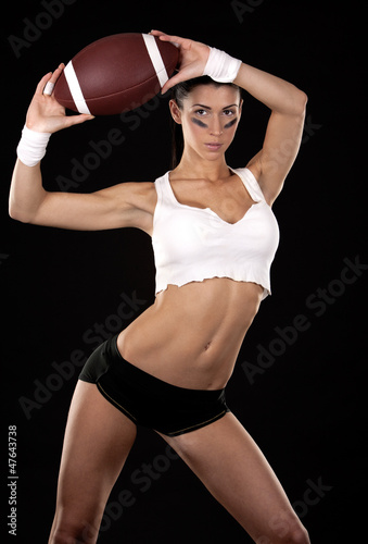 Photo: american football girl american football girl