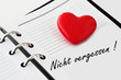 Herz und Kalender