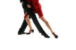 tango dancers isolation background