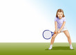 Girl  with  racket