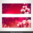Valentine's Day banners - vector set
