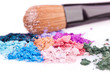 Crumbled eyeshadows
