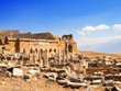 The Ancient destroyed Temple in the  Pamukkale.